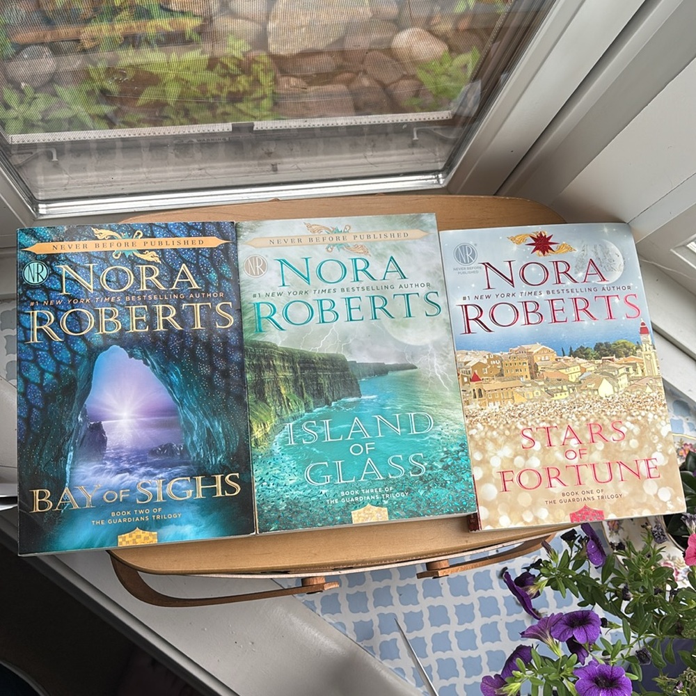 Nora Roberts Book Set - Stars of Fortune, Island of Glass, Bay of Sighs